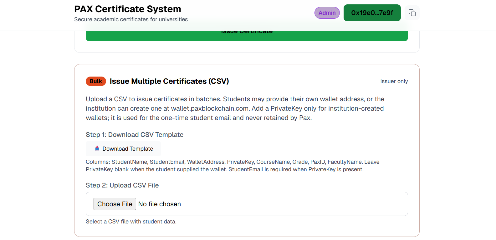 Move from one certificate to thousands